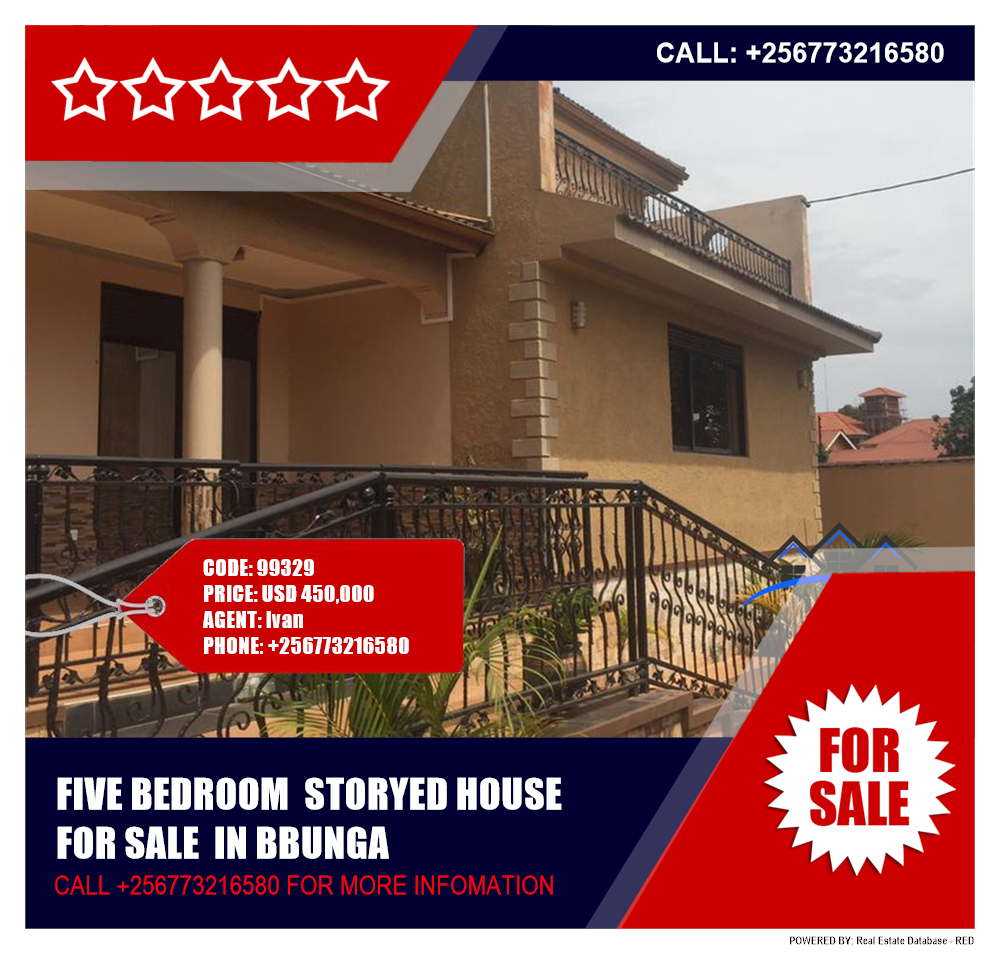 5 bedroom Storeyed house  for sale in Bbunga Wakiso Uganda, code: 99329