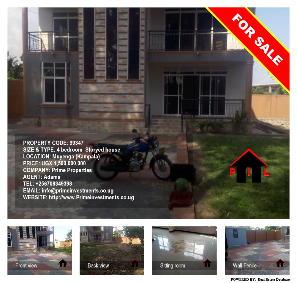 4 bedroom Storeyed house  for sale in Muyenga Kampala Uganda, code: 99347