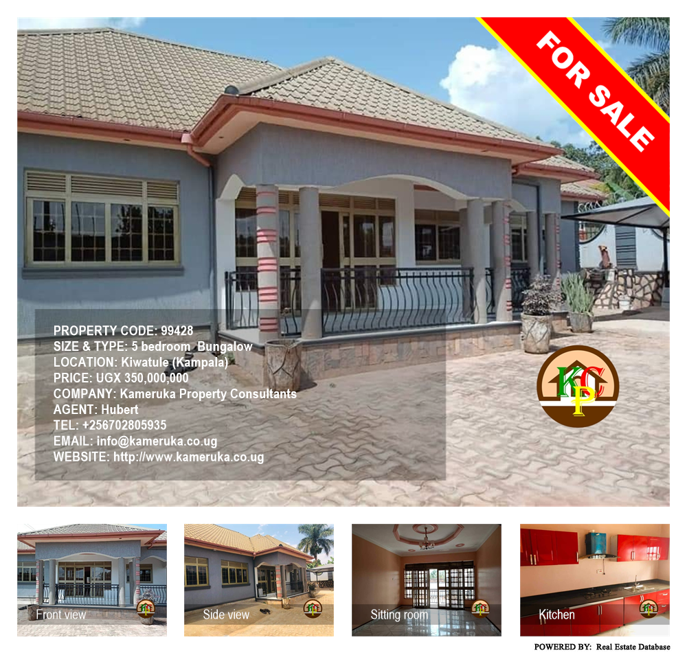 5 bedroom Bungalow  for sale in Kiwaatule Kampala Uganda, code: 99428