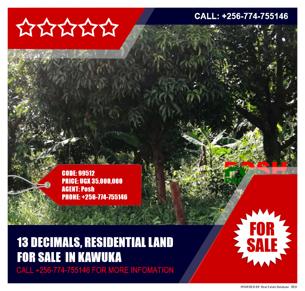 Residential Land  for sale in Kawuka Wakiso Uganda, code: 99512