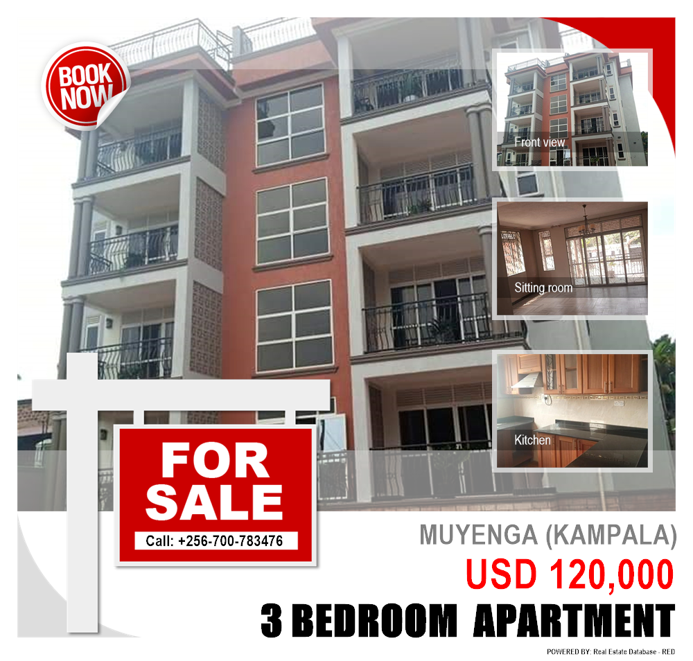 3 bedroom Apartment  for sale in Muyenga Kampala Uganda, code: 99590