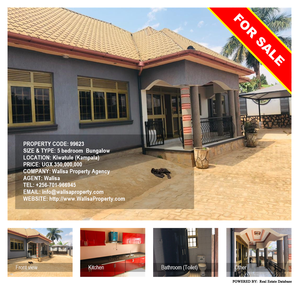 5 bedroom Bungalow  for sale in Kiwaatule Kampala Uganda, code: 99623