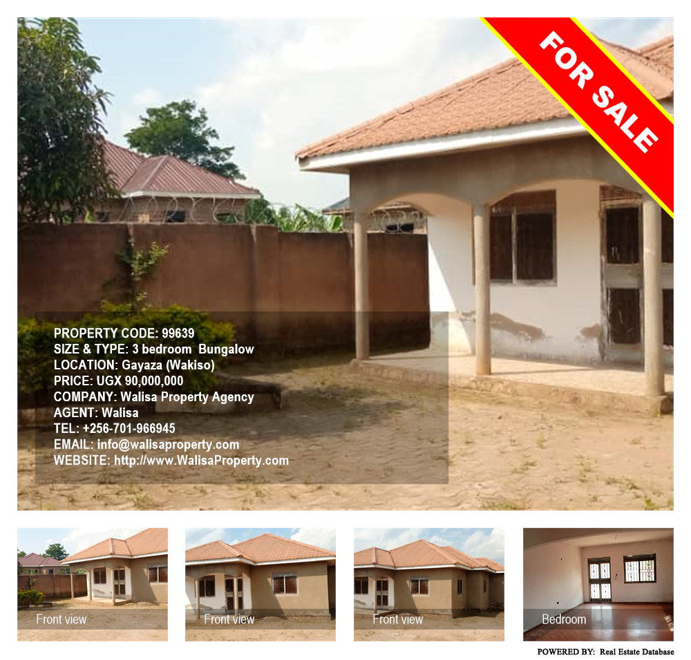 3 bedroom Bungalow  for sale in Gayaza Wakiso Uganda, code: 99639