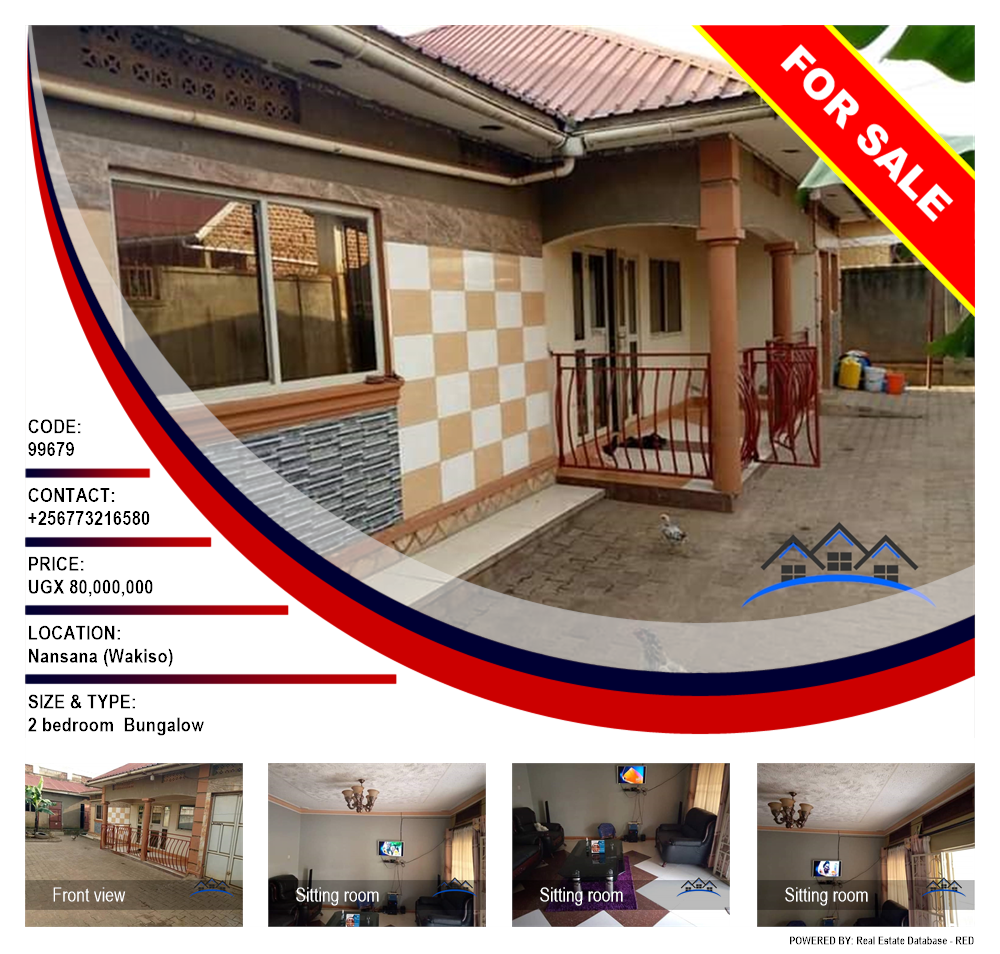 2 bedroom Bungalow  for sale in Nansana Wakiso Uganda, code: 99679