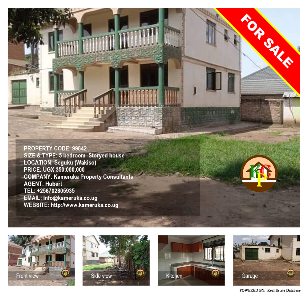 5 bedroom Storeyed house  for sale in Seguku Wakiso Uganda, code: 99842