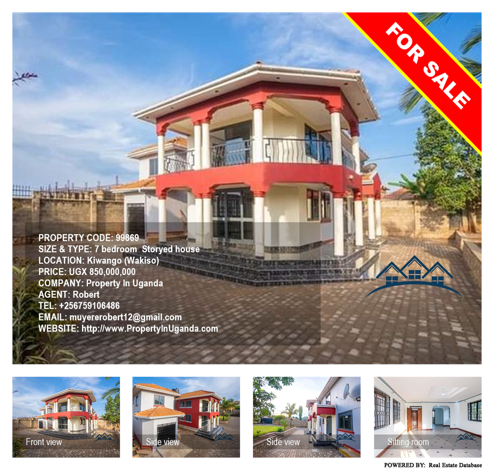 7 bedroom Storeyed house  for sale in Kiwango Wakiso Uganda, code: 99869