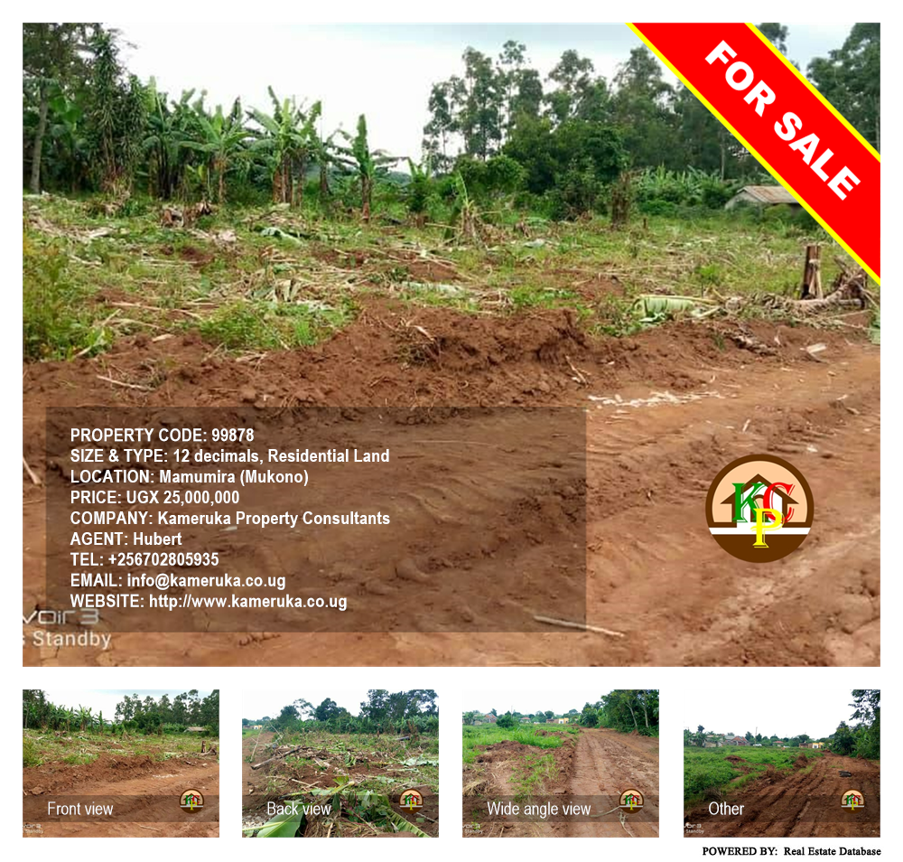Residential Land  for sale in Mamumira Mukono Uganda, code: 99878