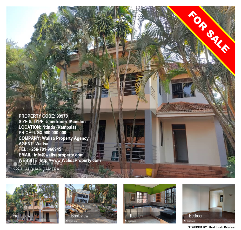5 bedroom Mansion  for sale in Ntinda Kampala Uganda, code: 99970