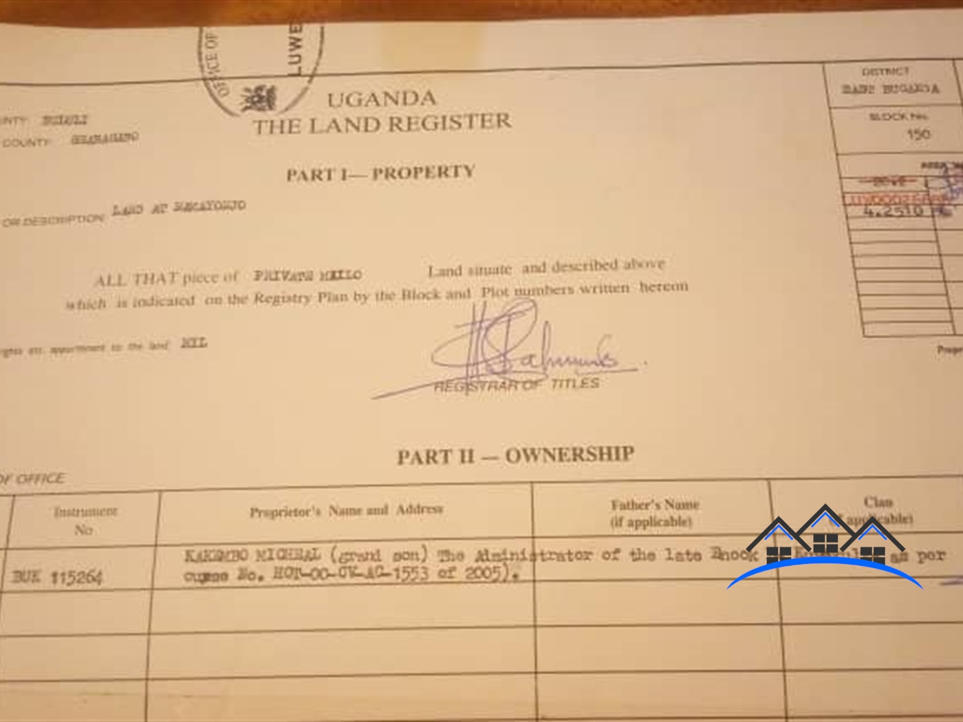 Land title