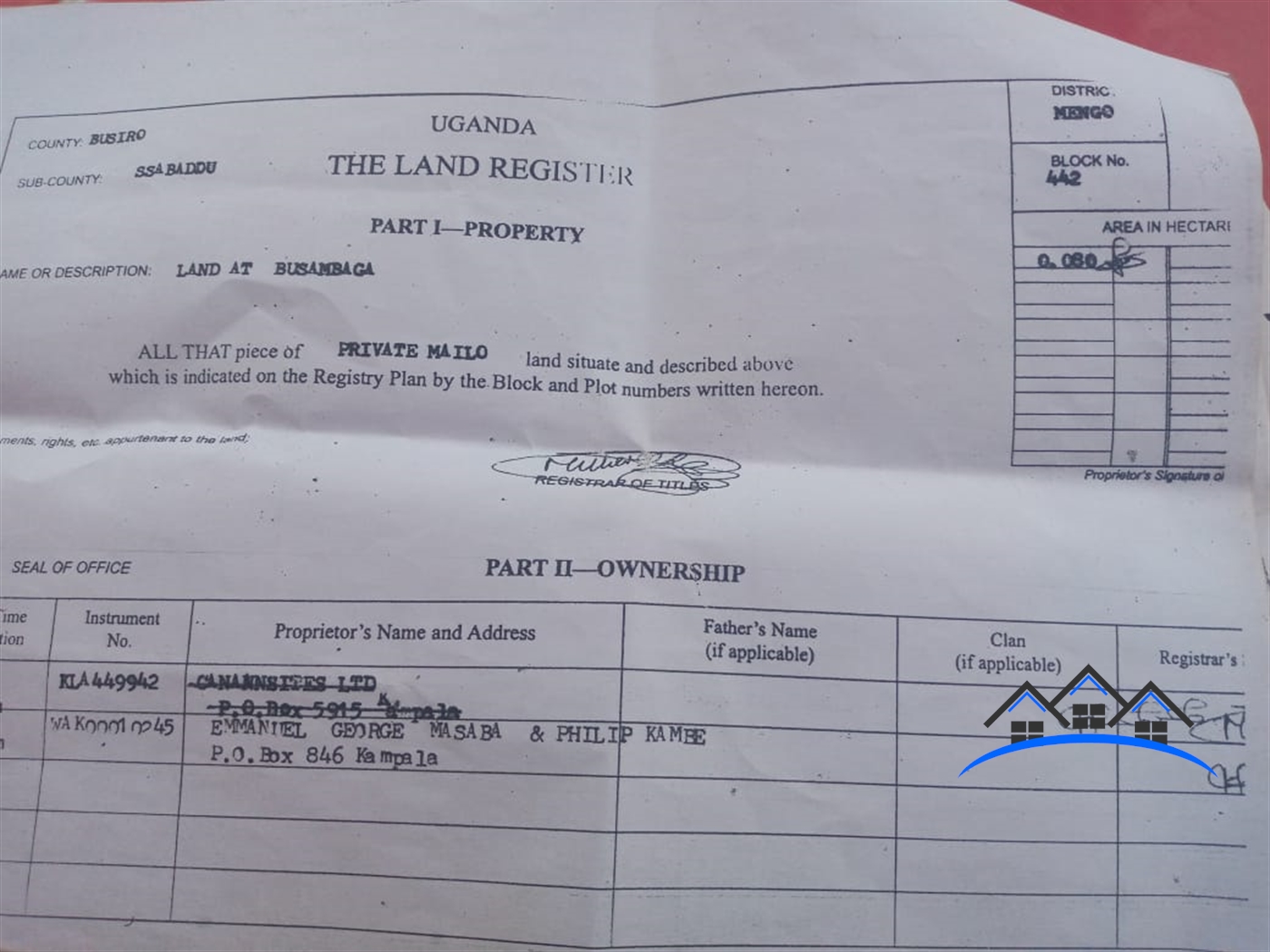 Residential Land for sale in Busambaga Wakiso