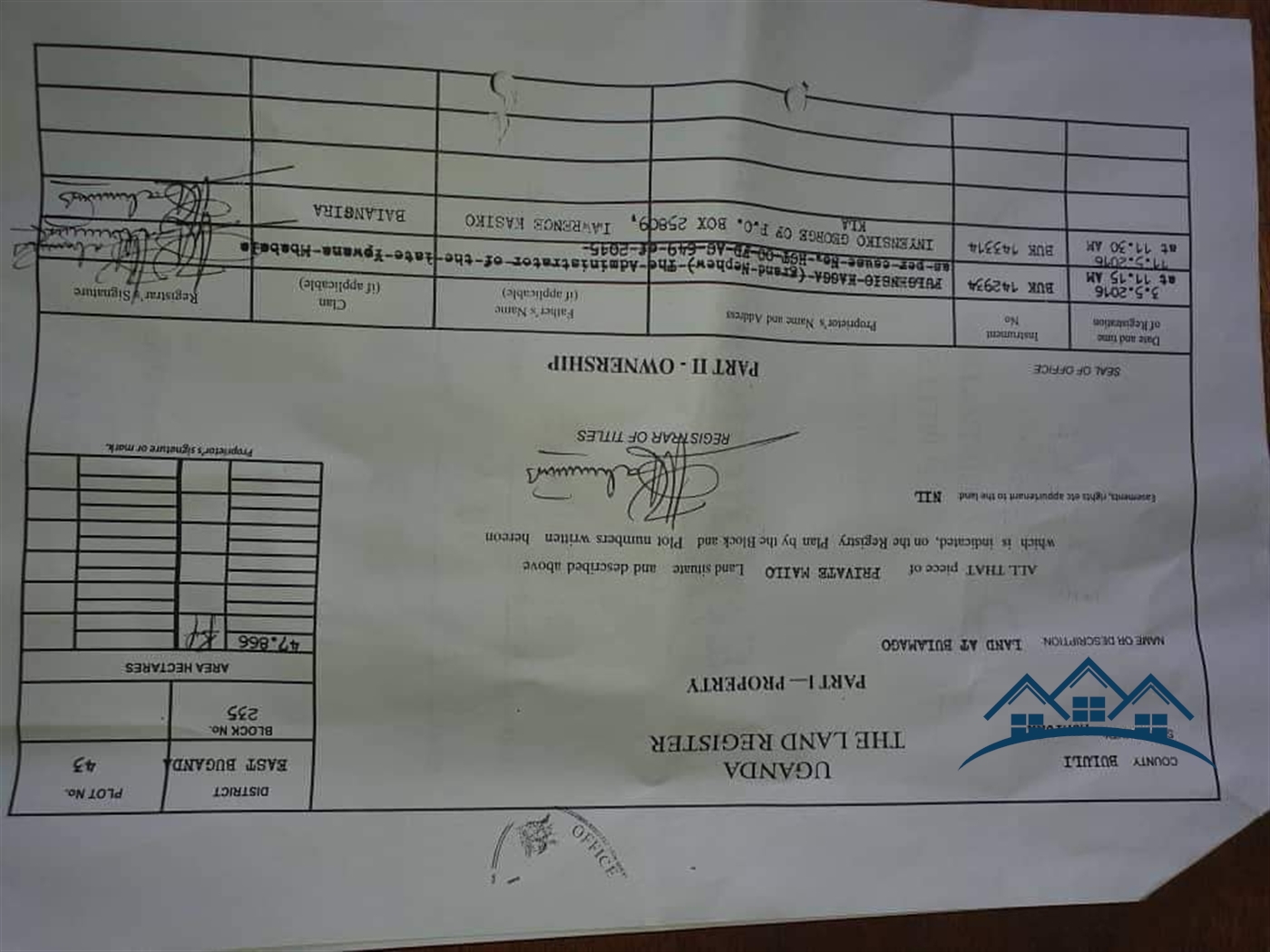 Agricultural Land for sale in Kakooge Luweero