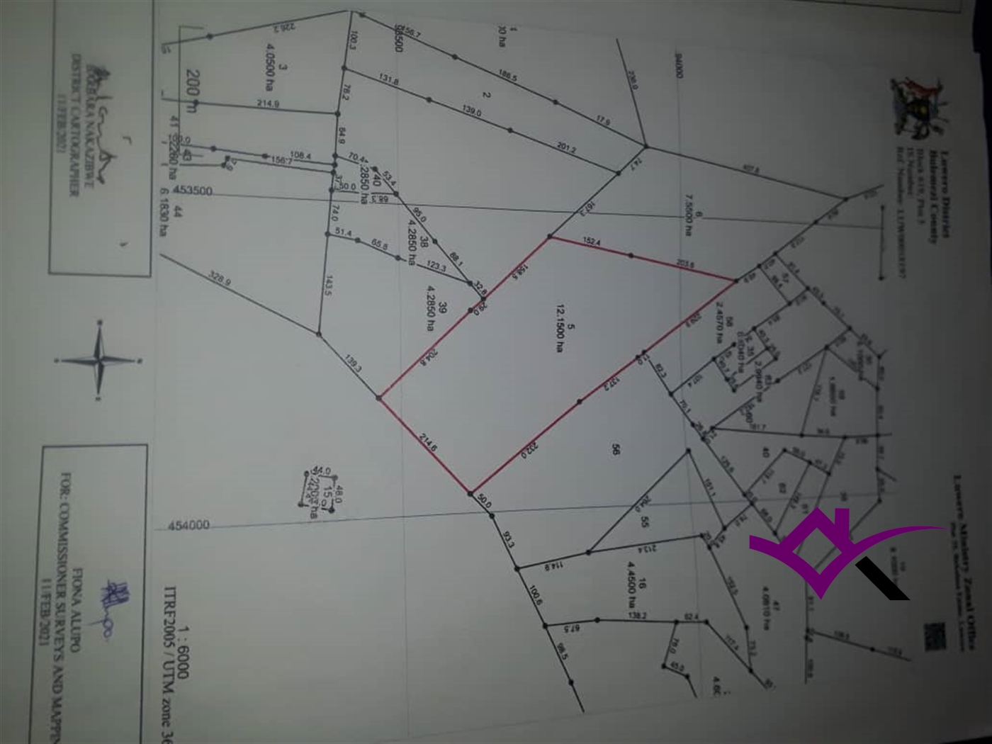 Multipurpose Land for sale in Kasana Luweero